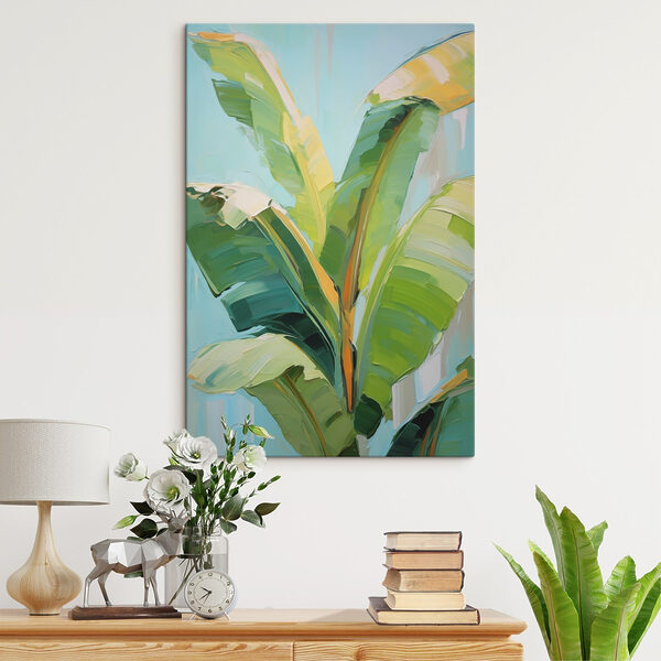 Painting of a banana tree