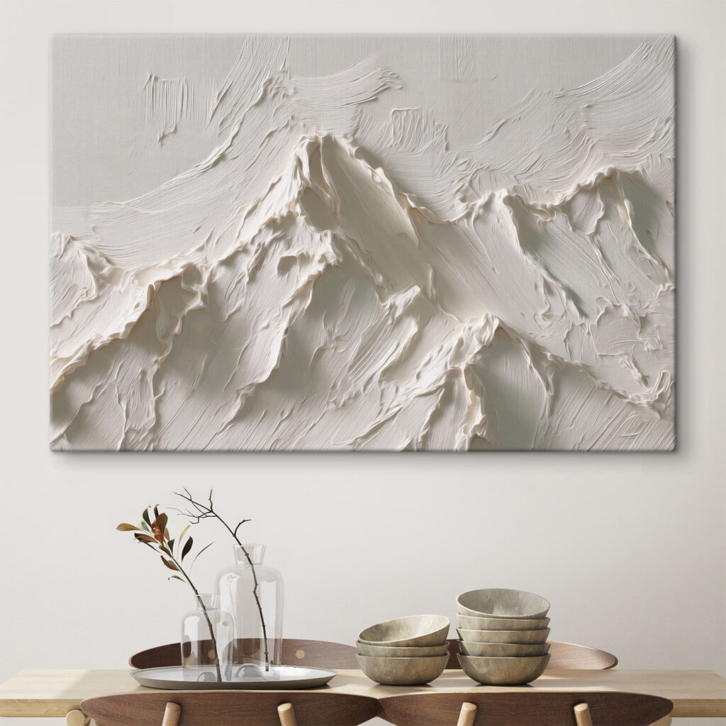 Gentle peaks in soft, flowing texture