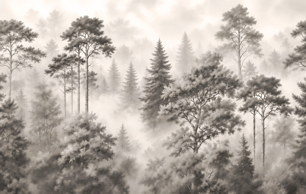 Group of trees in a forest Group of trees in a forest