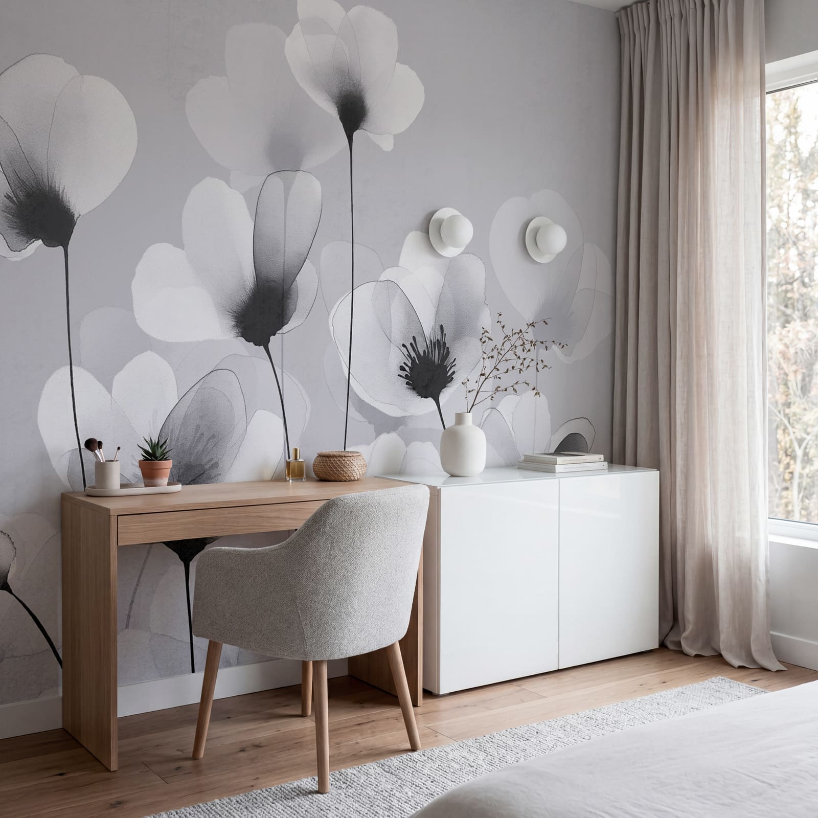 Bouquet de fleurs blanches