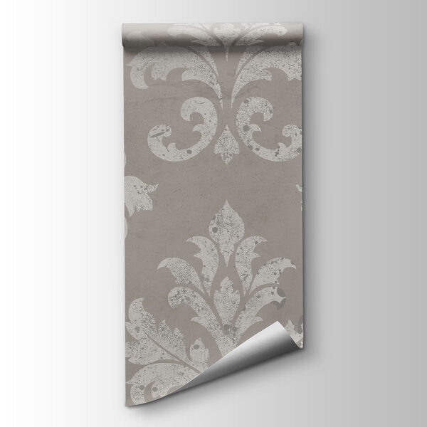 Wallpaper with white fleur-de-lis