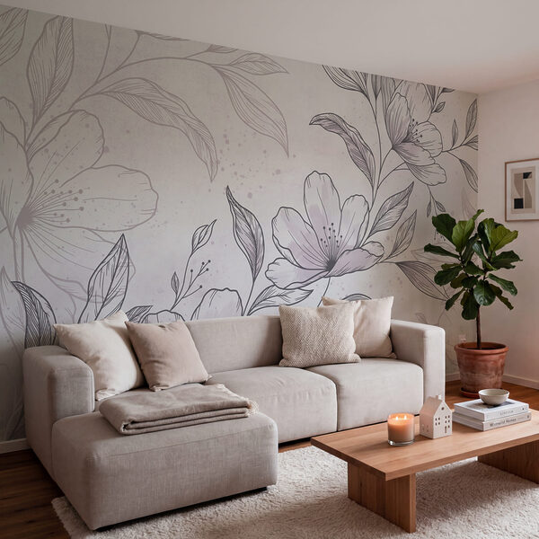 Dessin de fleurs et de feuilles Dessin de fleurs et de feuilles