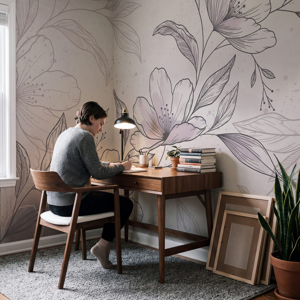Dessin de fleurs et de feuilles Dessin de fleurs et de feuilles