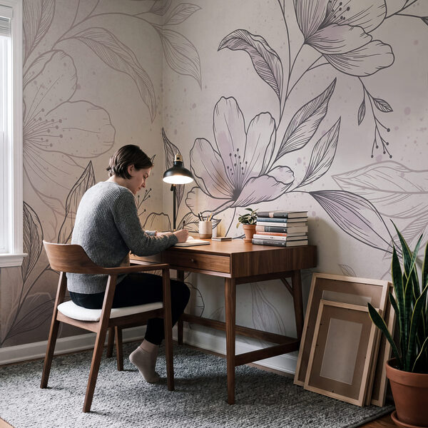 Dessin de fleurs et de feuilles Dessin de fleurs et de feuilles
