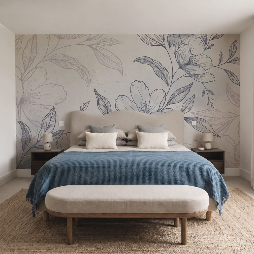 Dessin de fleurs et de feuilles