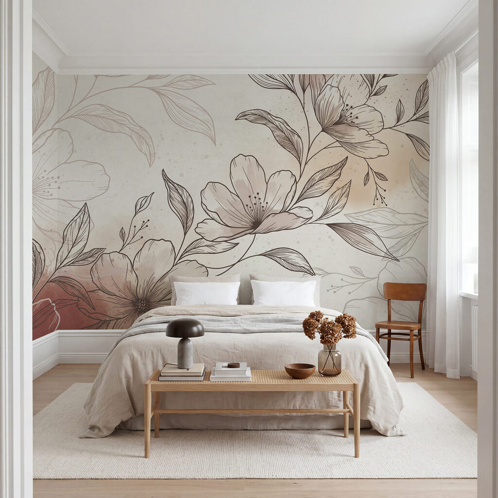 Dessin de fleurs et de feuilles Dessin de fleurs et de feuilles
