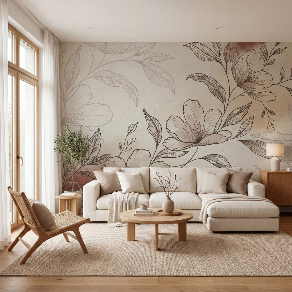 Dessin de fleurs et de feuilles Dessin de fleurs et de feuilles