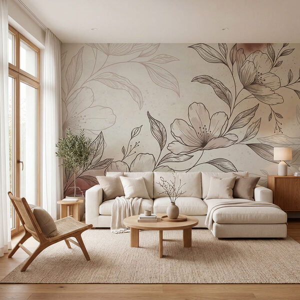 Dessin de fleurs et de feuilles Dessin de fleurs et de feuilles