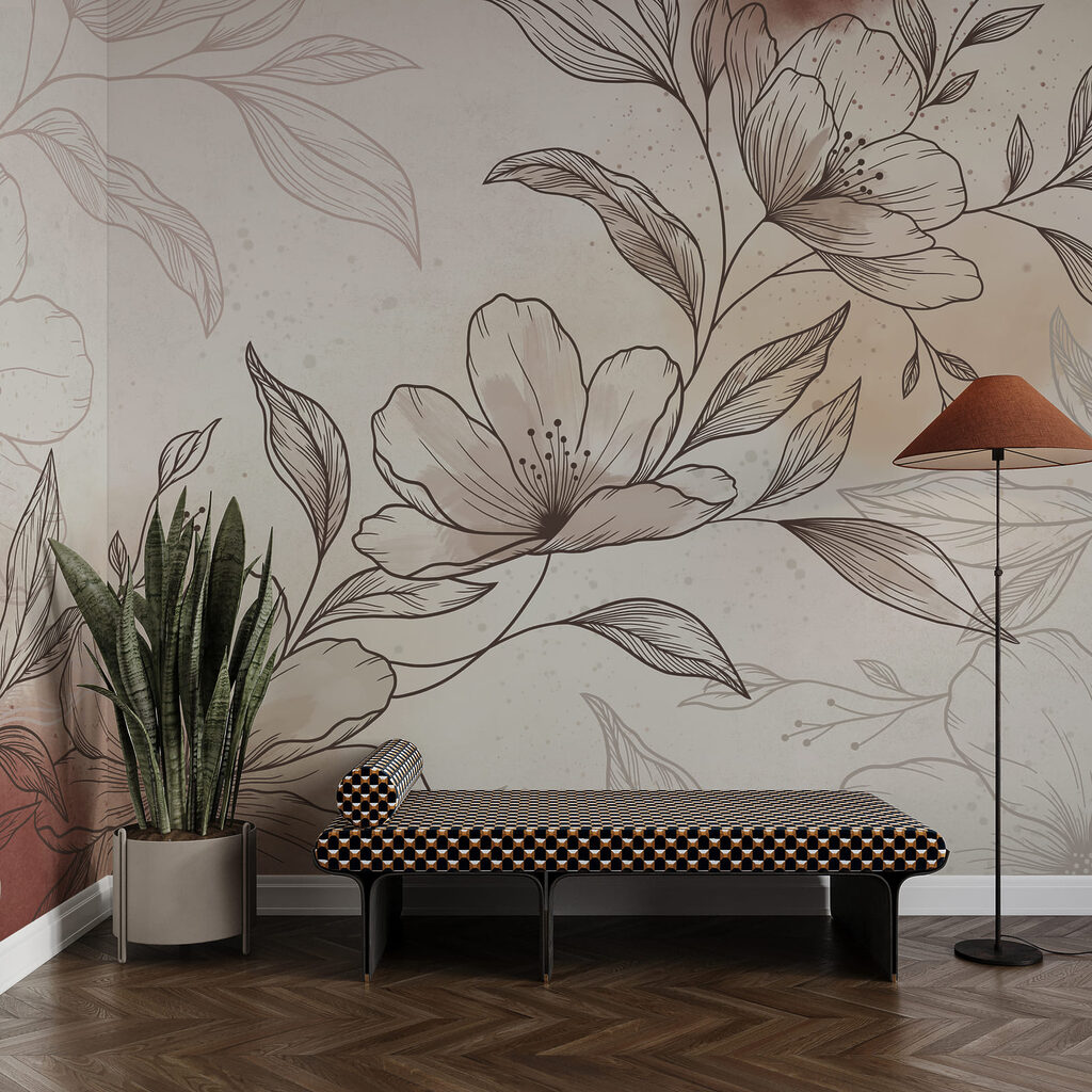 Dessin de fleurs et de feuilles Dessin de fleurs et de feuilles
