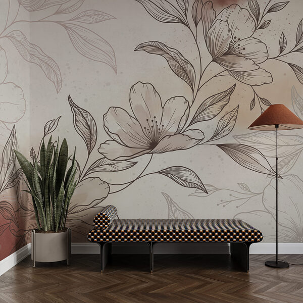 Dessin de fleurs et de feuilles Dessin de fleurs et de feuilles