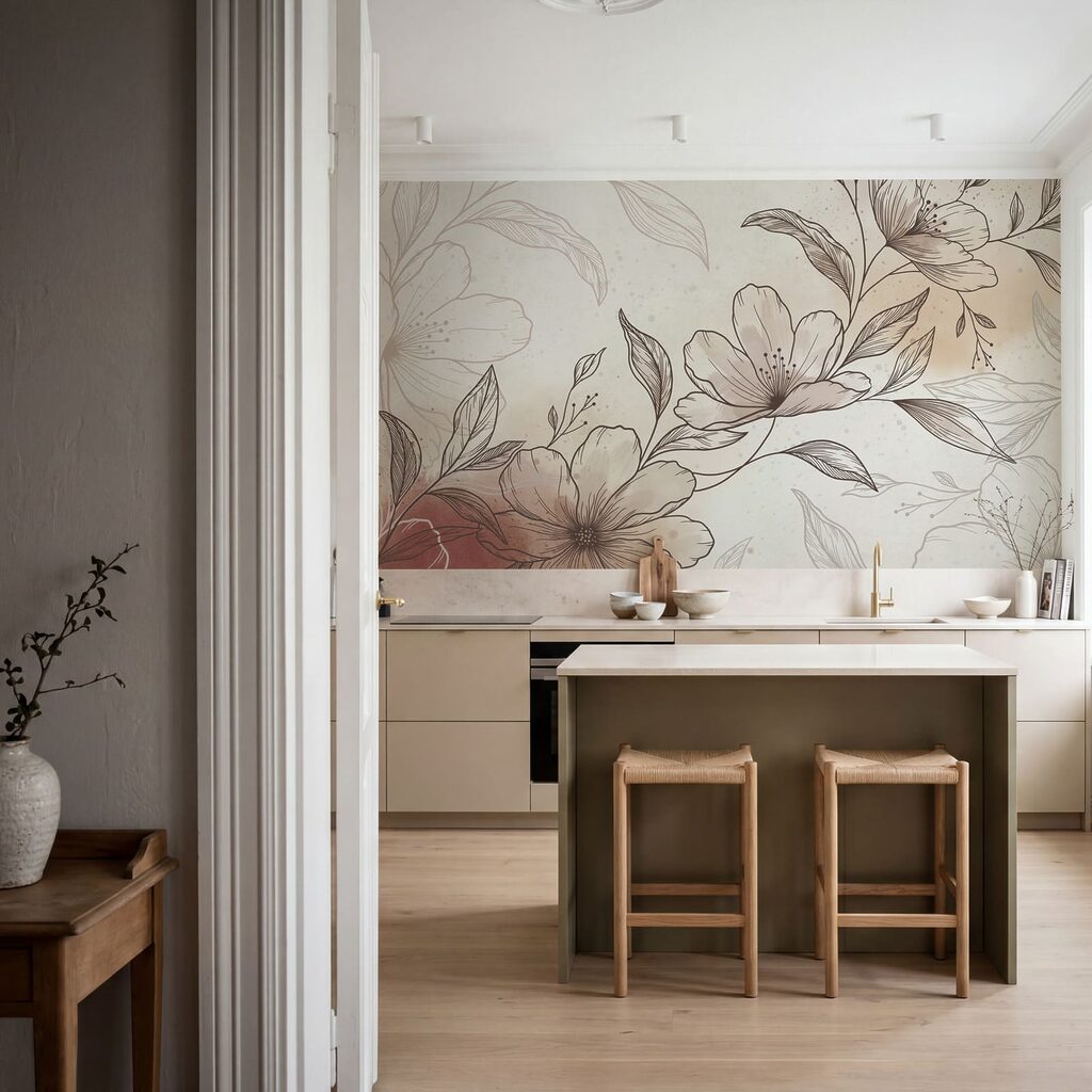 Dessin de fleurs et de feuilles Dessin de fleurs et de feuilles
