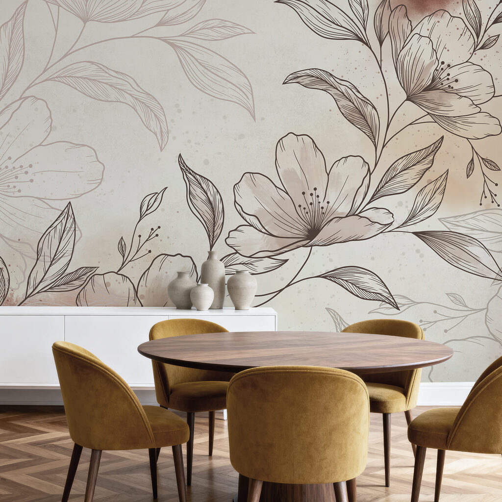 Dessin de fleurs et de feuilles Dessin de fleurs et de feuilles