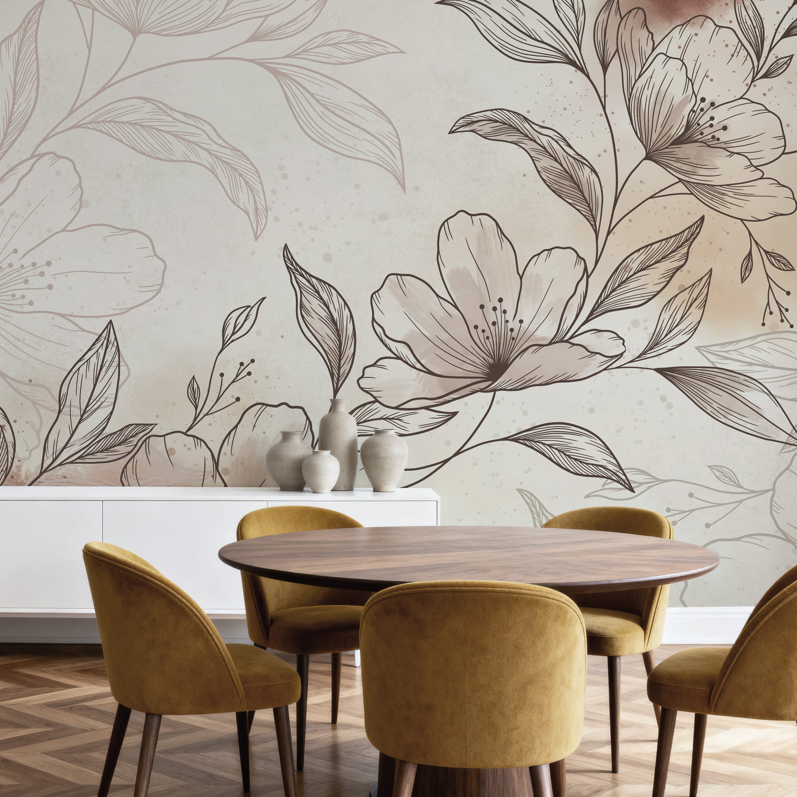 Dessin de fleurs et de feuilles Dessin de fleurs et de feuilles