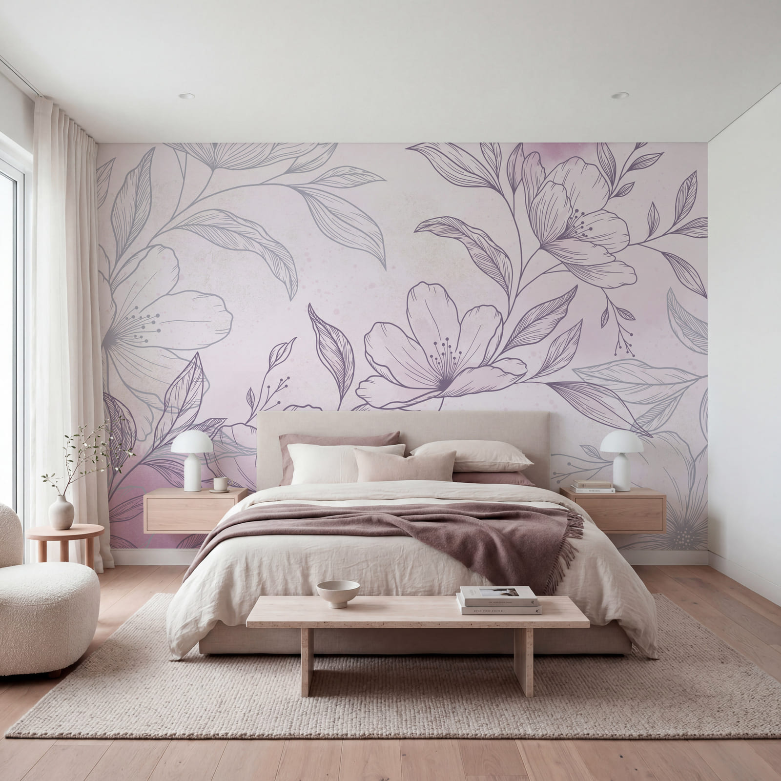 Des fleurs délicates sur un fond doux Des fleurs délicates sur un fond doux