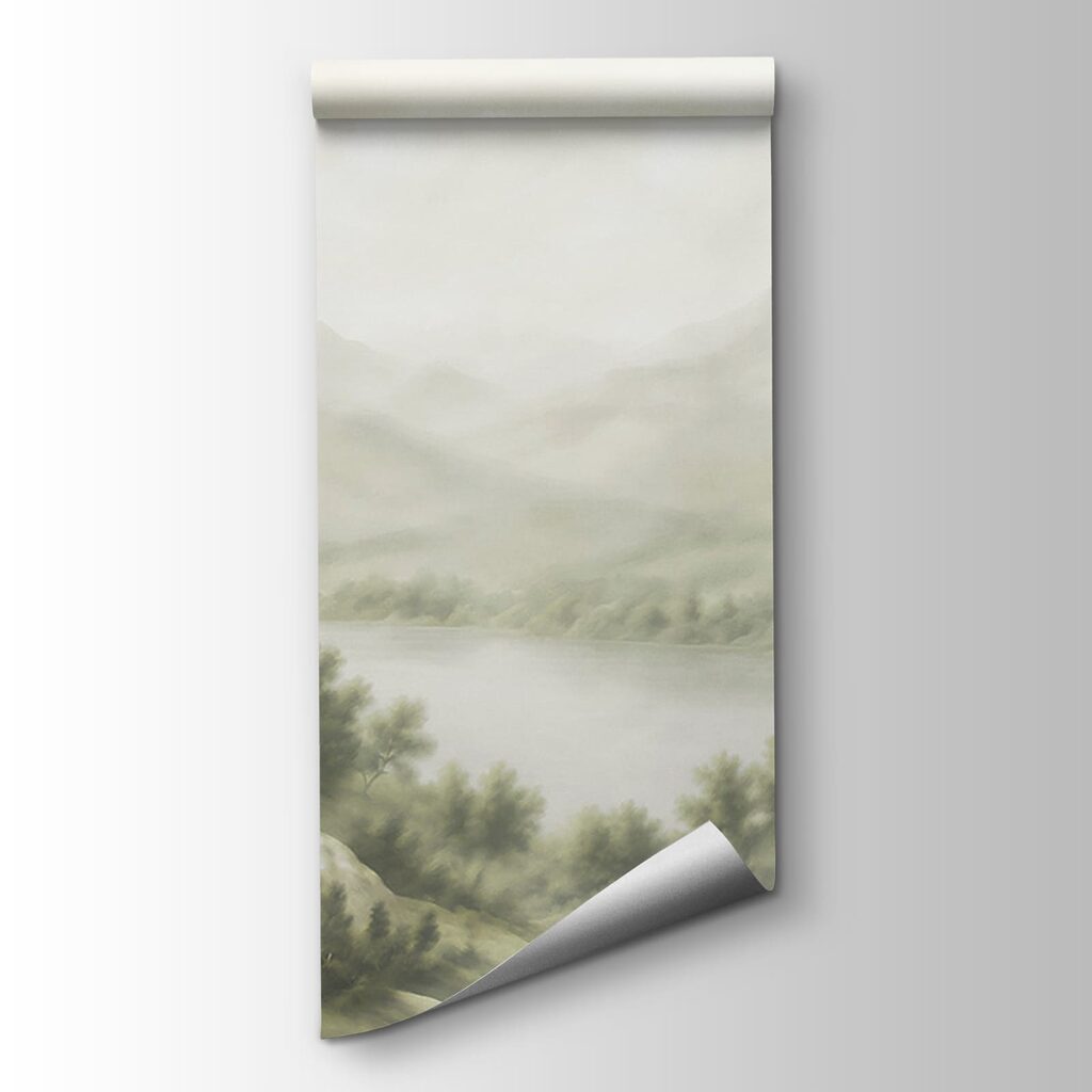 Landscape with trees and a lake