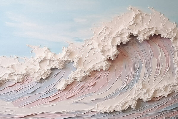 Painting of a wave