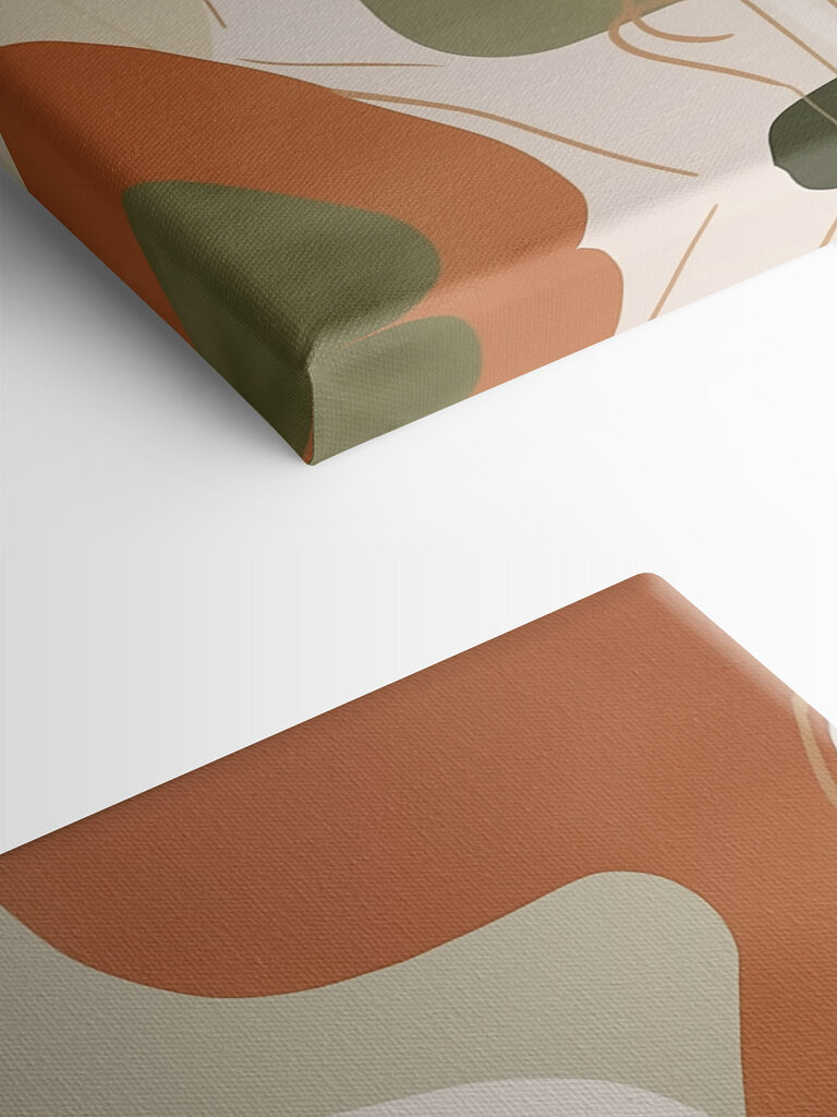 Abstract shapes in earthy tones Abstract shapes in earthy tones