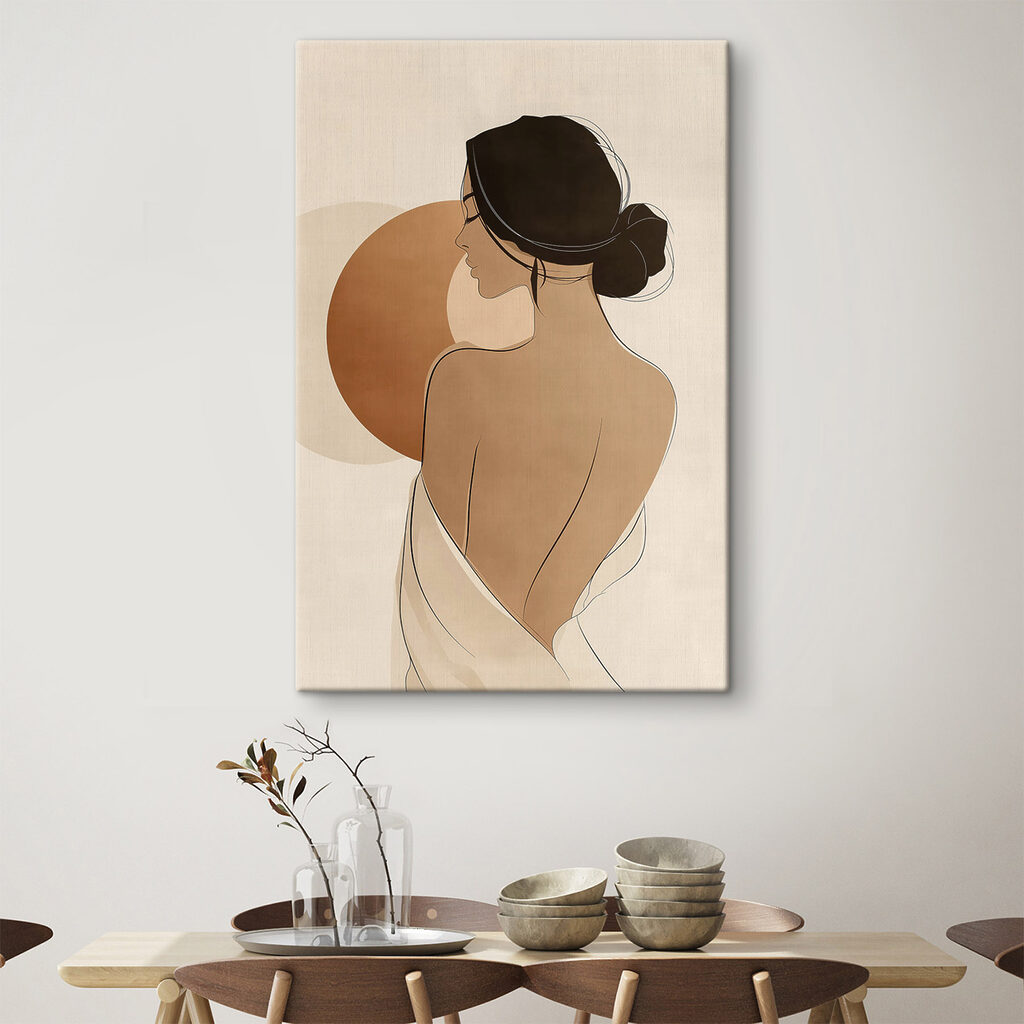 Woman with her back turned Woman with her back turned