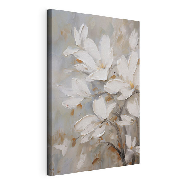 Painting of white flowers Painting of white flowers