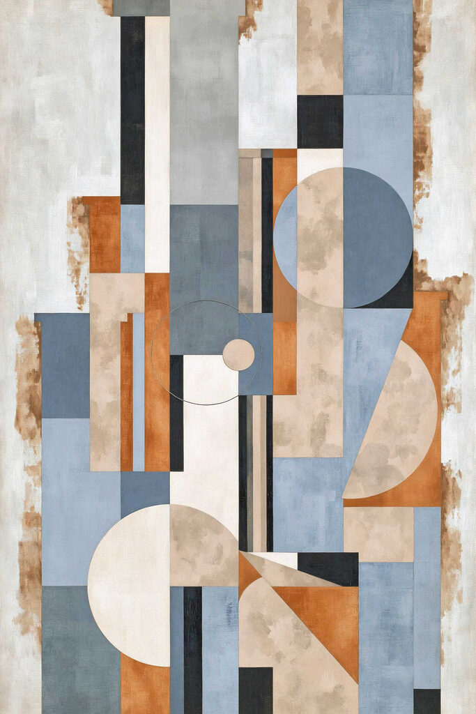 Painting of a geometric pattern
