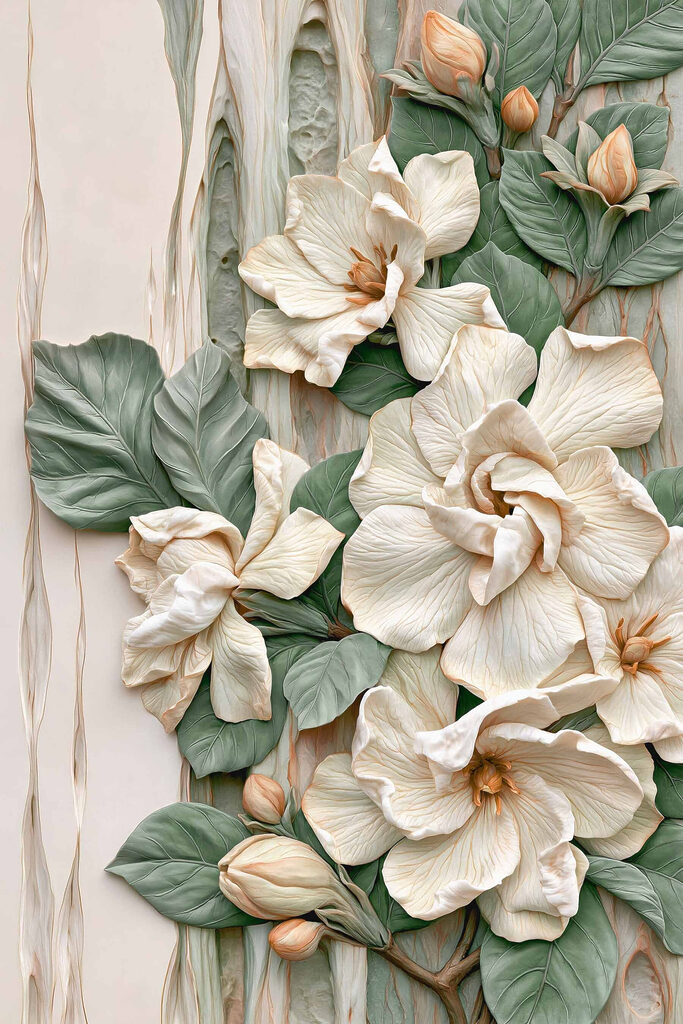 Delicate blooms with rich textures Delicate blooms with rich textures
