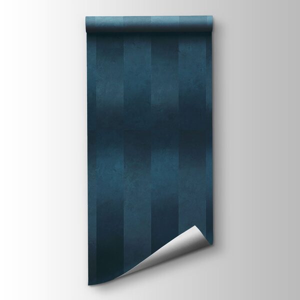 Blue and grey striped wall Blue and grey striped wall