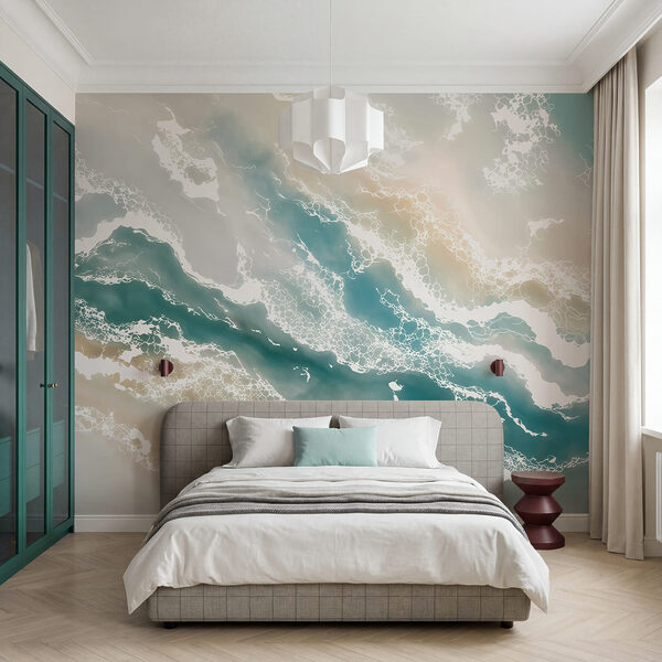 Des nuages bleus et blancs