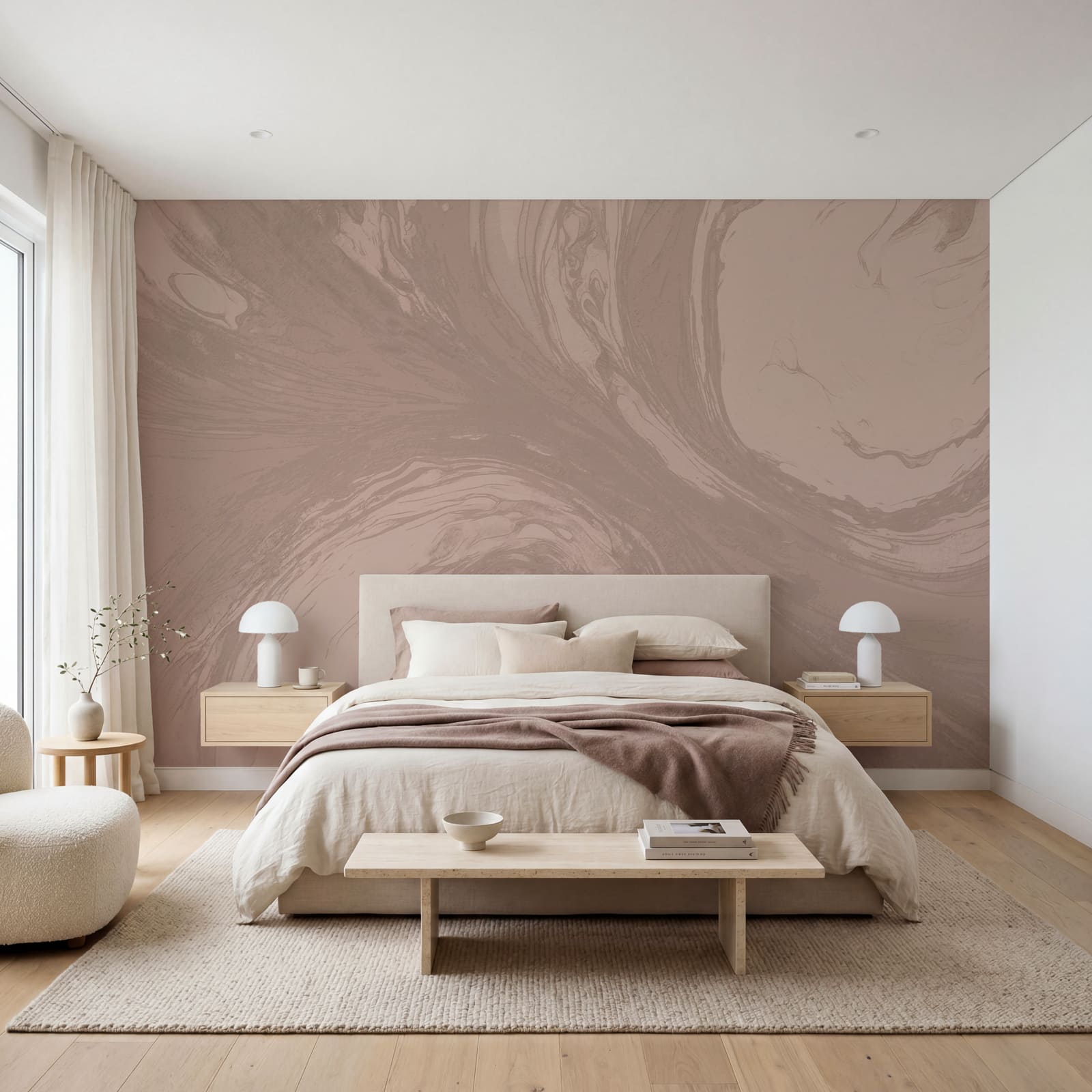 Des volutes fluides aux couleurs douces