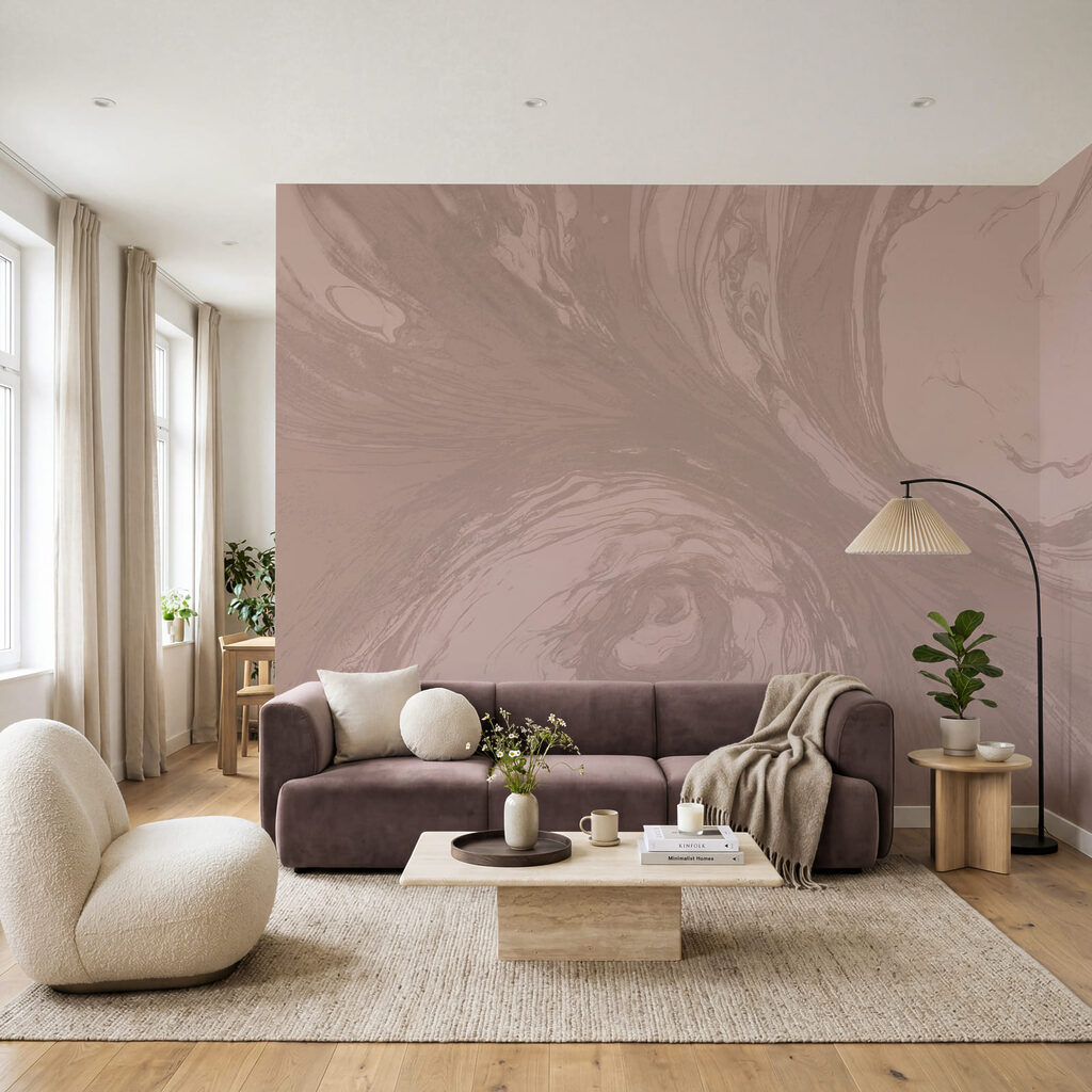 Des volutes fluides aux couleurs douces