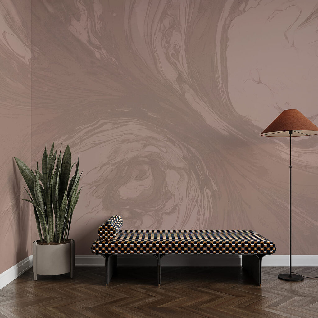 Des volutes fluides aux couleurs douces