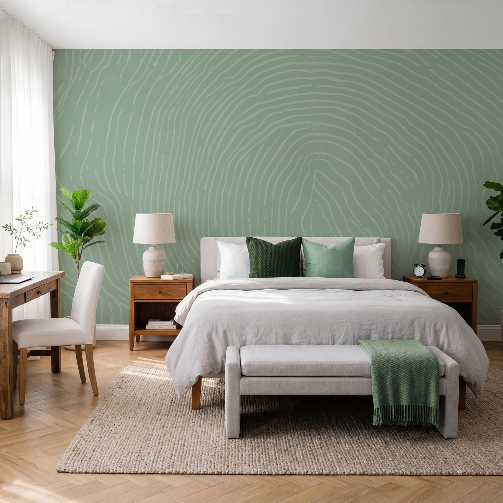 Motif vert et blanc Motif vert et blanc