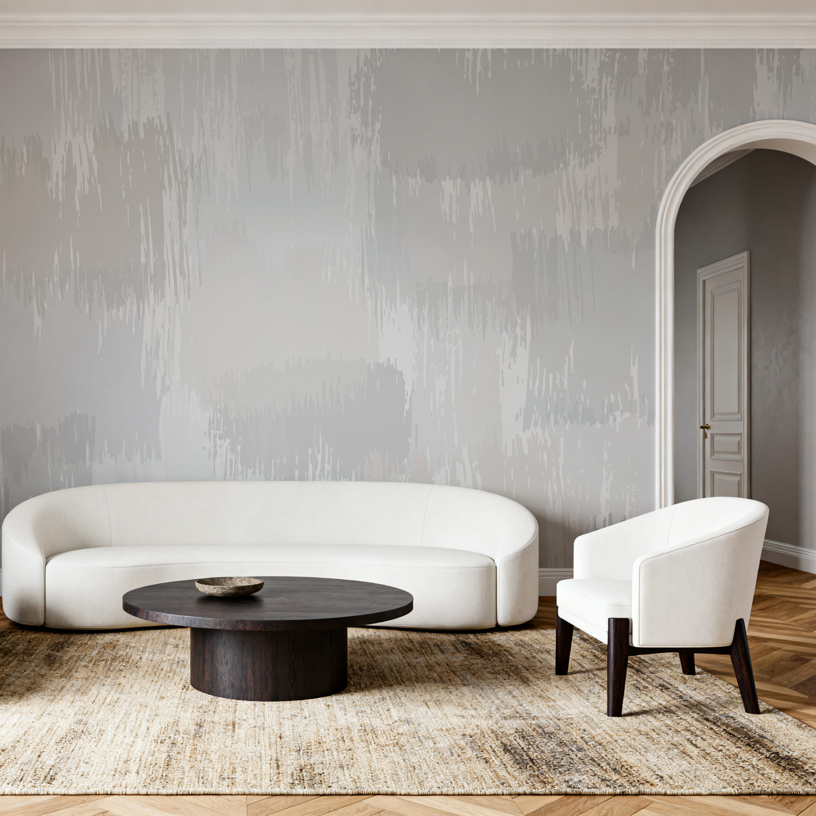 Peinture blanche et grise Peinture blanche et grise