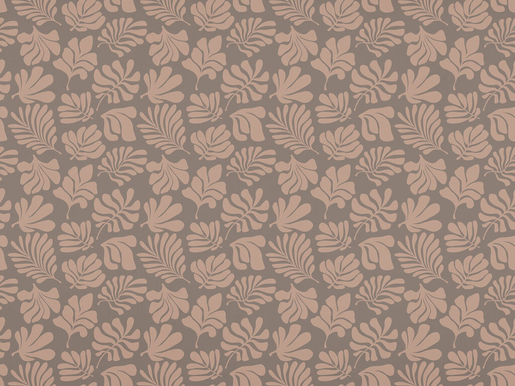 Pattern of leaves on a brown background Pattern of leaves on a brown background