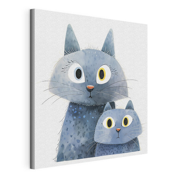 Un chat et un chat Tableaux Un chat et un chat