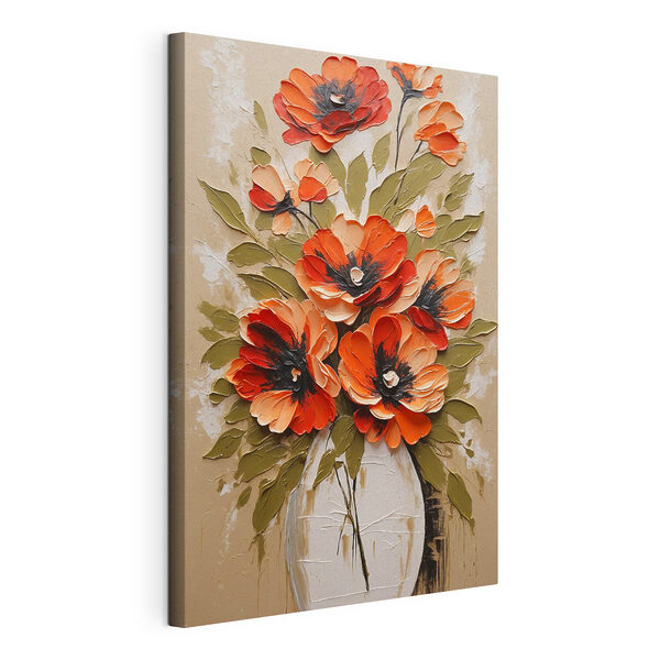 Peinture de fleurs dans un vase Tableaux Peinture de fleurs dans un vase
