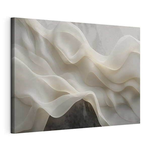 Tableaux Tissu blanc à plis ondulés (UGS : s40744) Tableaux Tableaux Tissu blanc à plis ondulés (UGS : s40744)