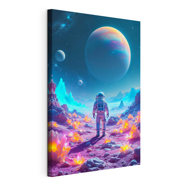 Tableaux Astronaute marchant dans le désert
