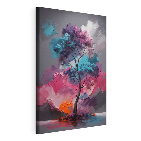 Peinture d'un arbre avec différentes couleurs Tableaux Peinture d'un arbre avec différentes couleurs