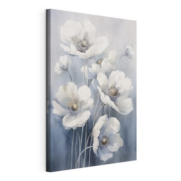 Peinture de fleurs blanches Tableaux Peinture de fleurs blanches