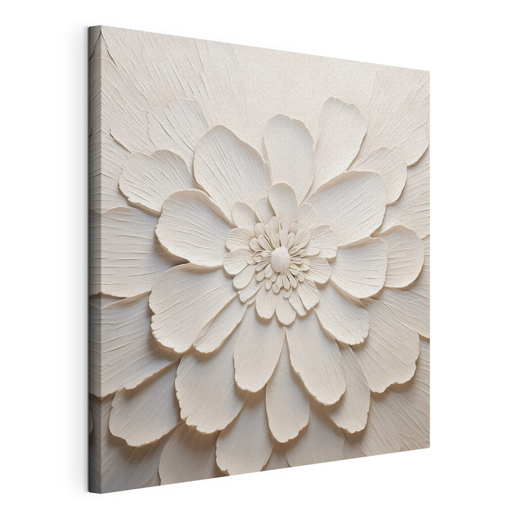 White flower with many petals White flower with many petals