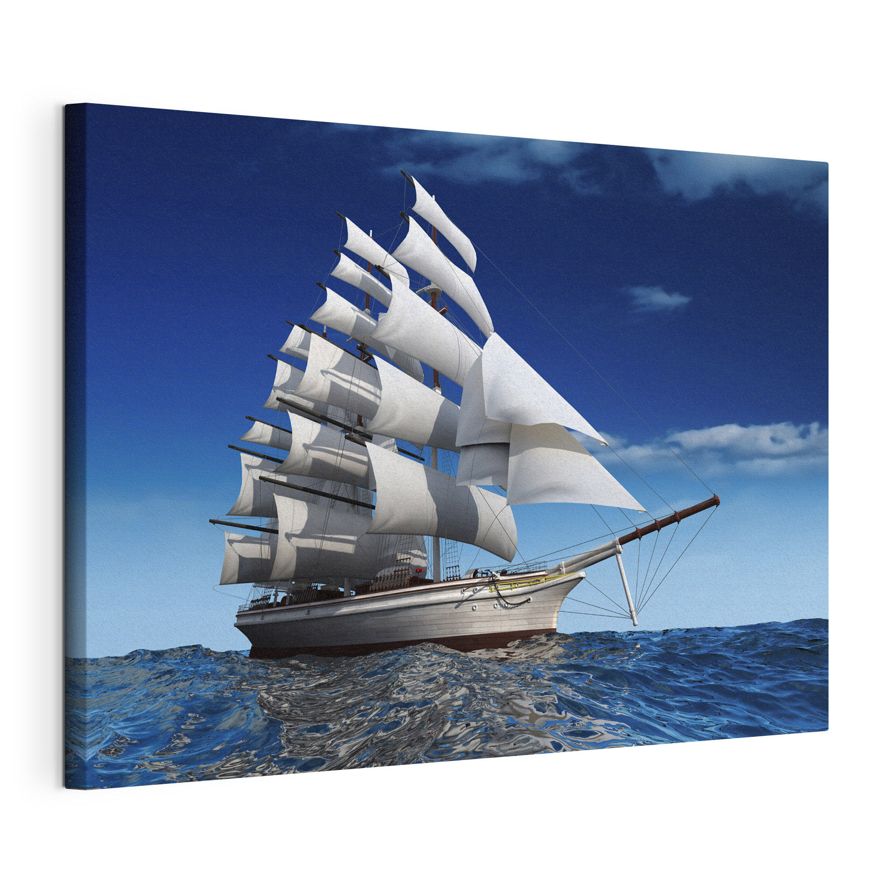 A sailboat in the water