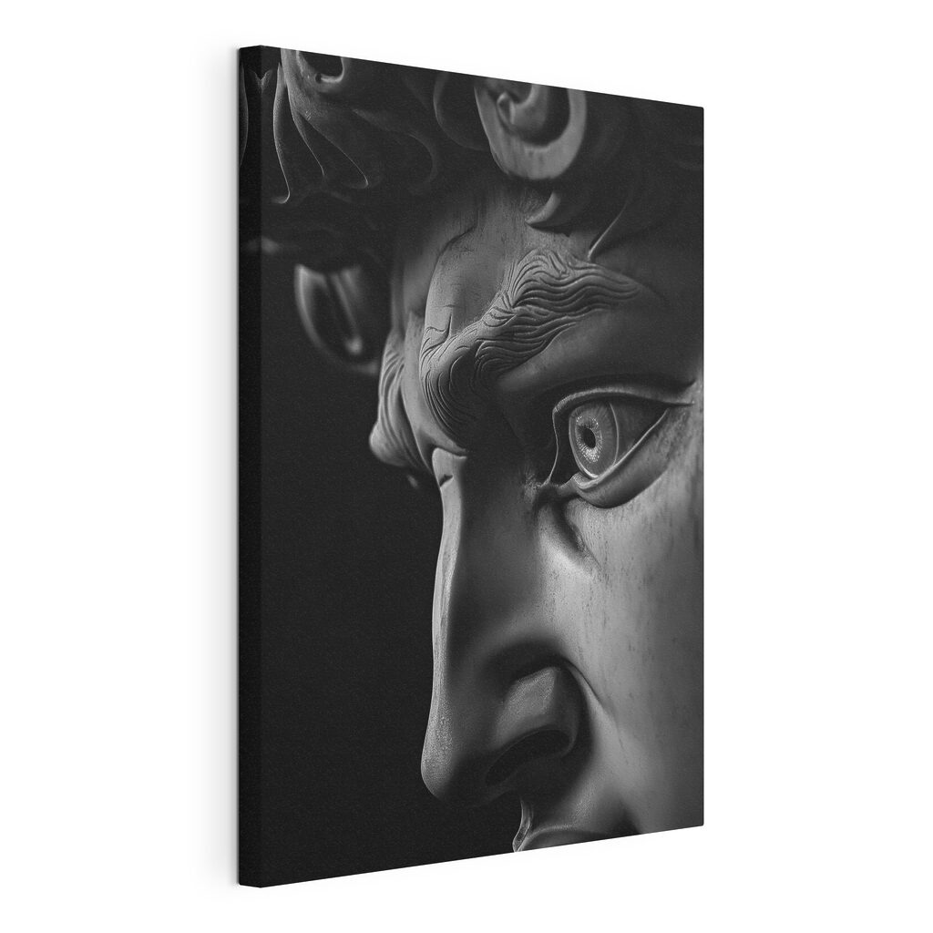 A statue of a man's face A statue of a man's face