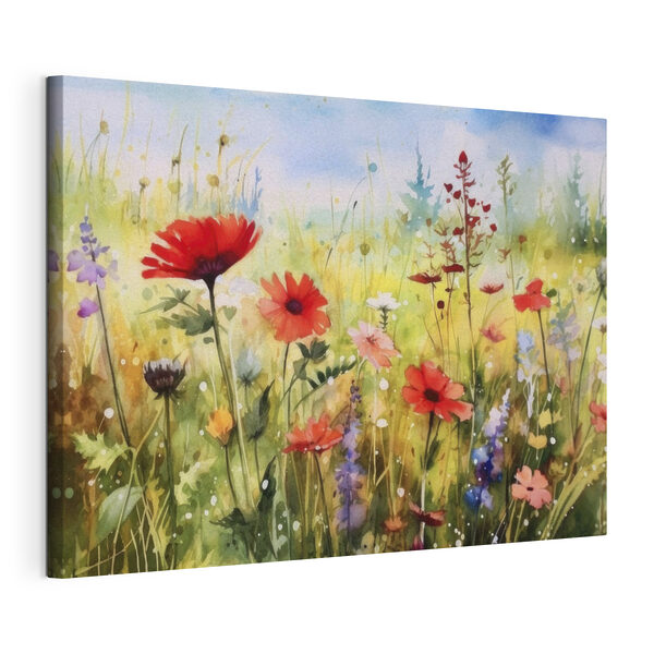 Peinture de fleurs dans un champ Tableaux Peinture de fleurs dans un champ