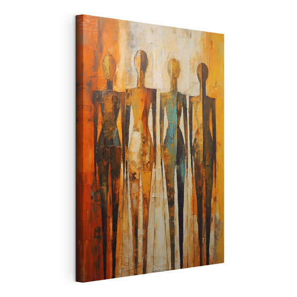 Tableaux Peinture d'un groupe de personnes