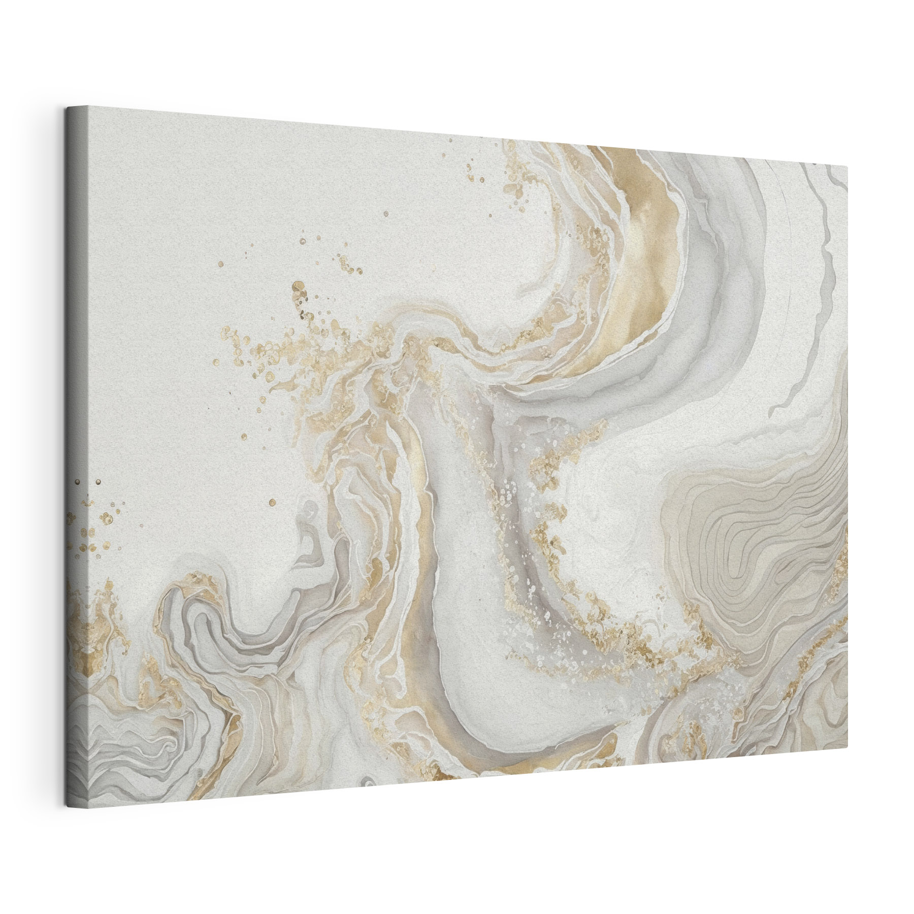 Elegant Swirls of Cream and Amber