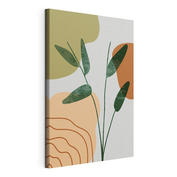 Tableaux Une feuille verte et orange (UGS : s36712) Tableaux Tableaux Une feuille verte et orange (UGS : s36712)