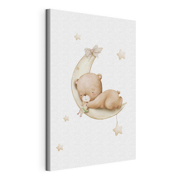 Tableaux Un ours en peluche sur la lune
