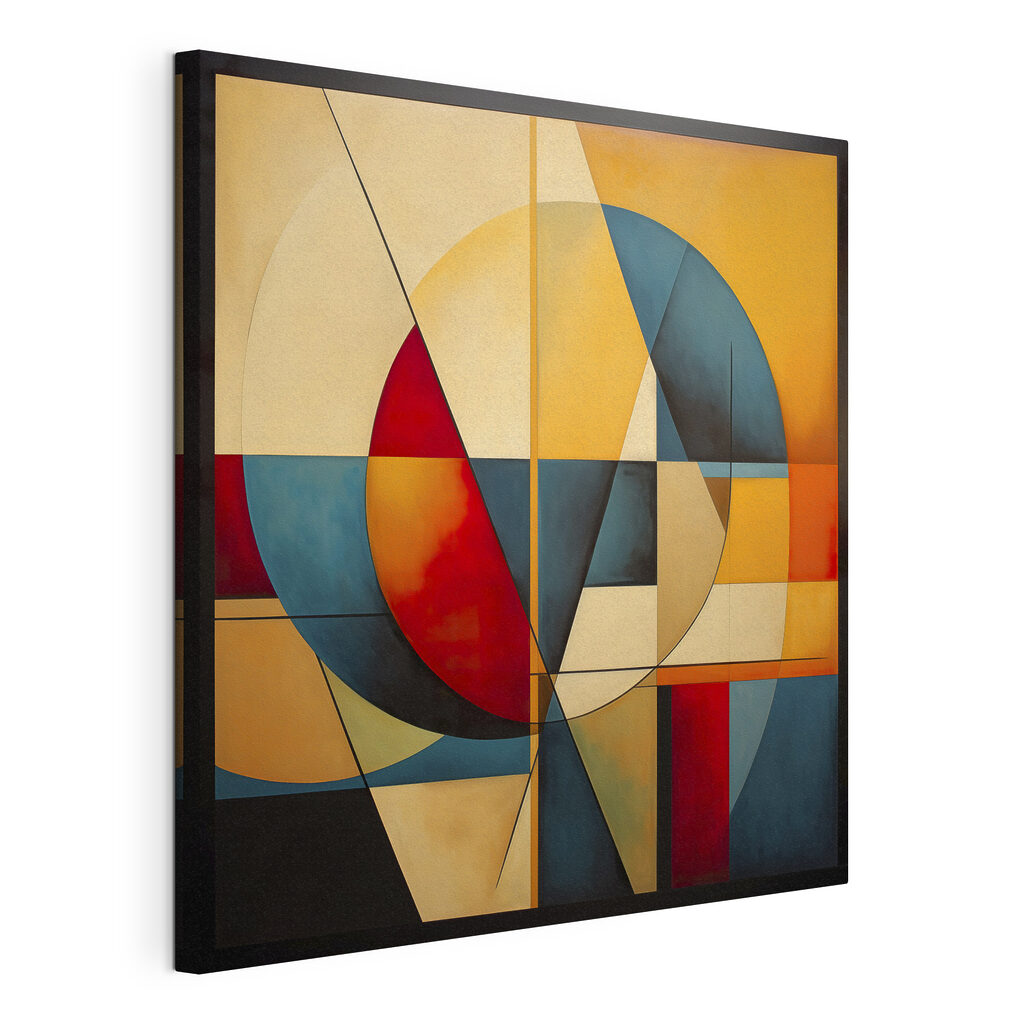 A painting of a circle and a circle