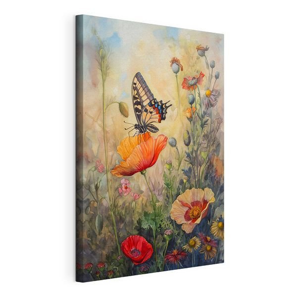 Un papillon sur une fleur Tableaux Un papillon sur une fleur