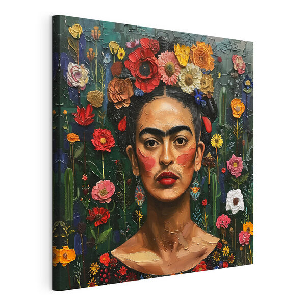 A woman with flowers in her hair A woman with flowers in her hair